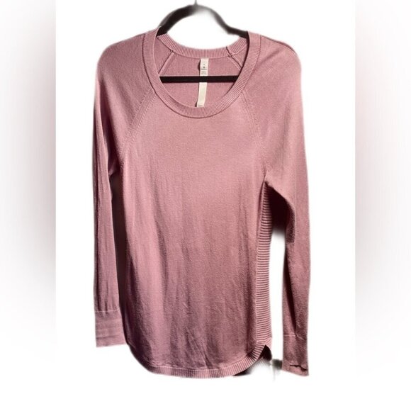 Lululemon Hello Aloe Lavendar crew neck long sleeves casual pullover sweater 6 - Picture 2 of 3